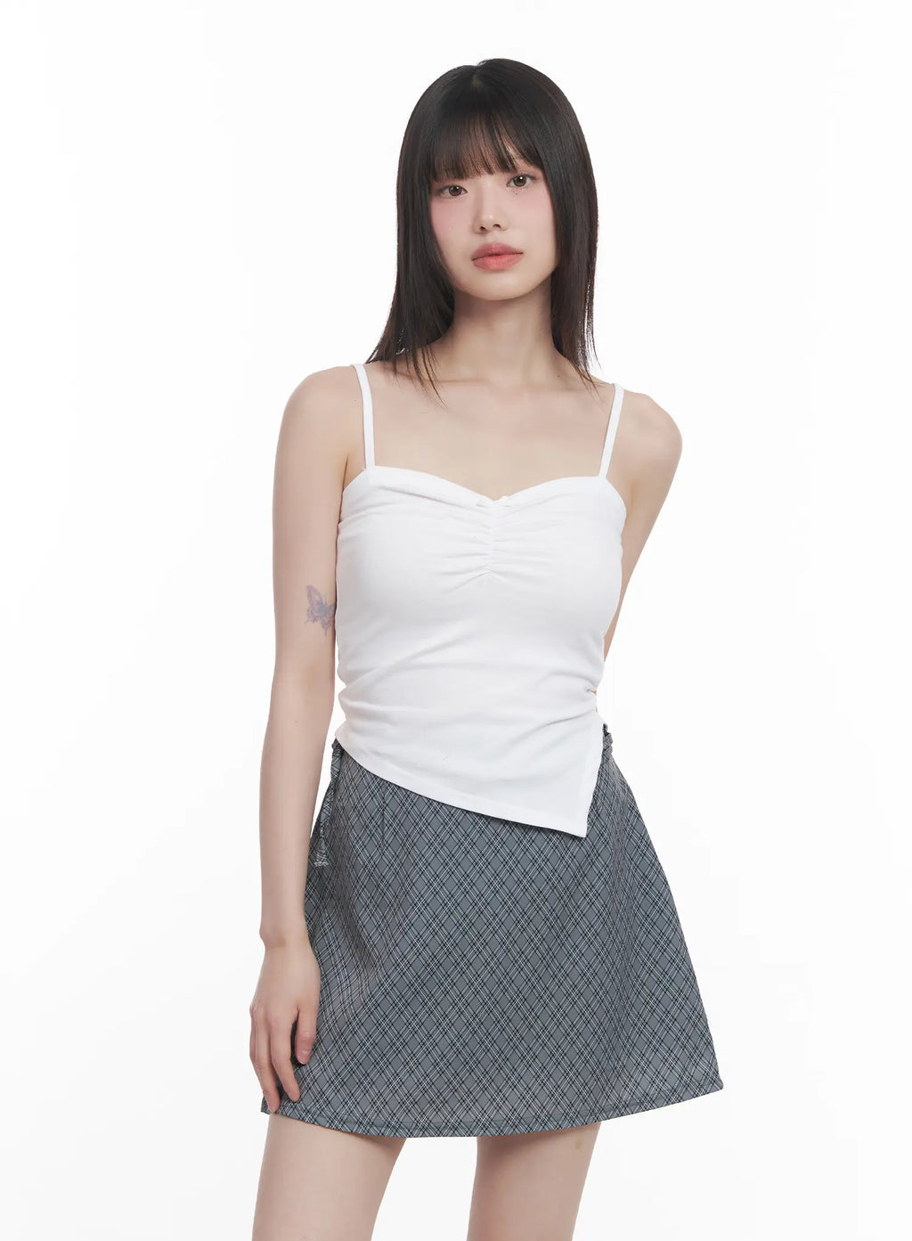 Asymmetric Sweetheart Cami Top CU518