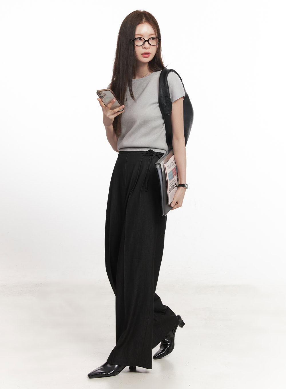 Soft-Touch Short Sleeve Sweater CA502