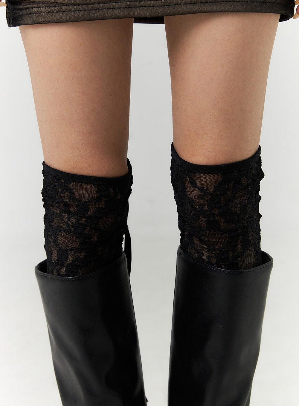 Ribbon Lace Mesh Socks CN317