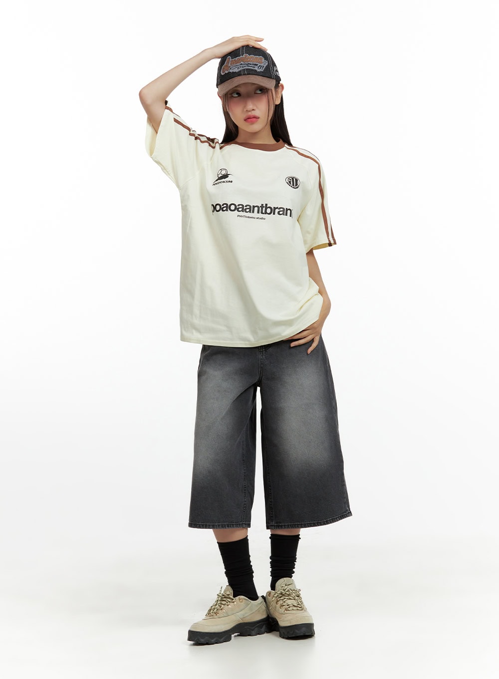 Washed Wide Jorts CU420