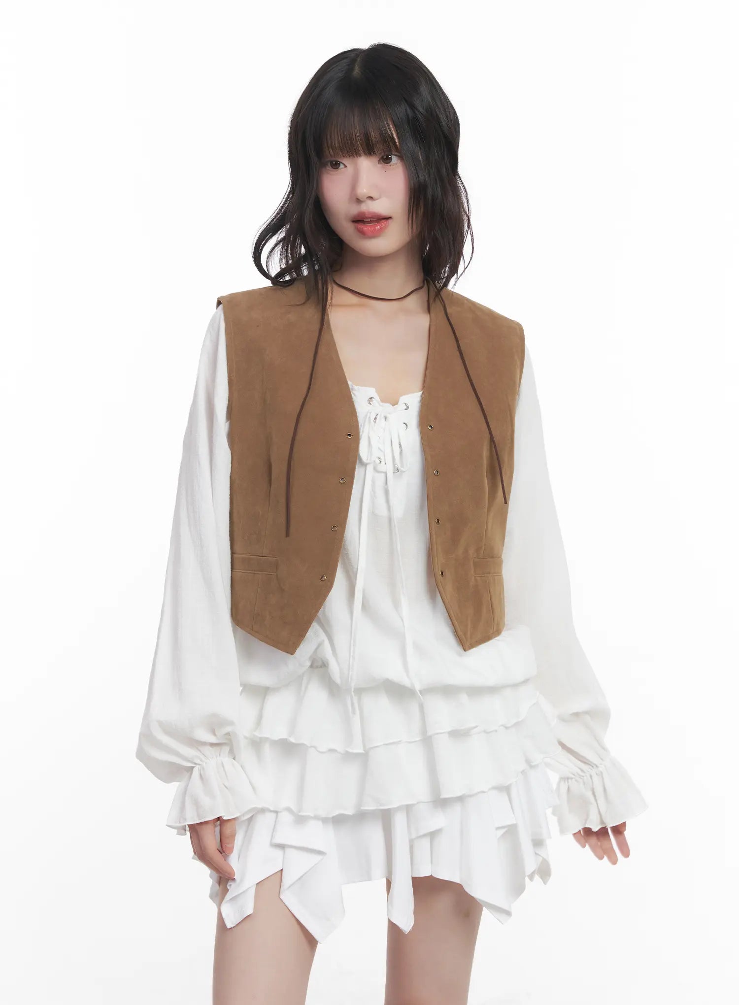 Vintage Cropped Vest CU520