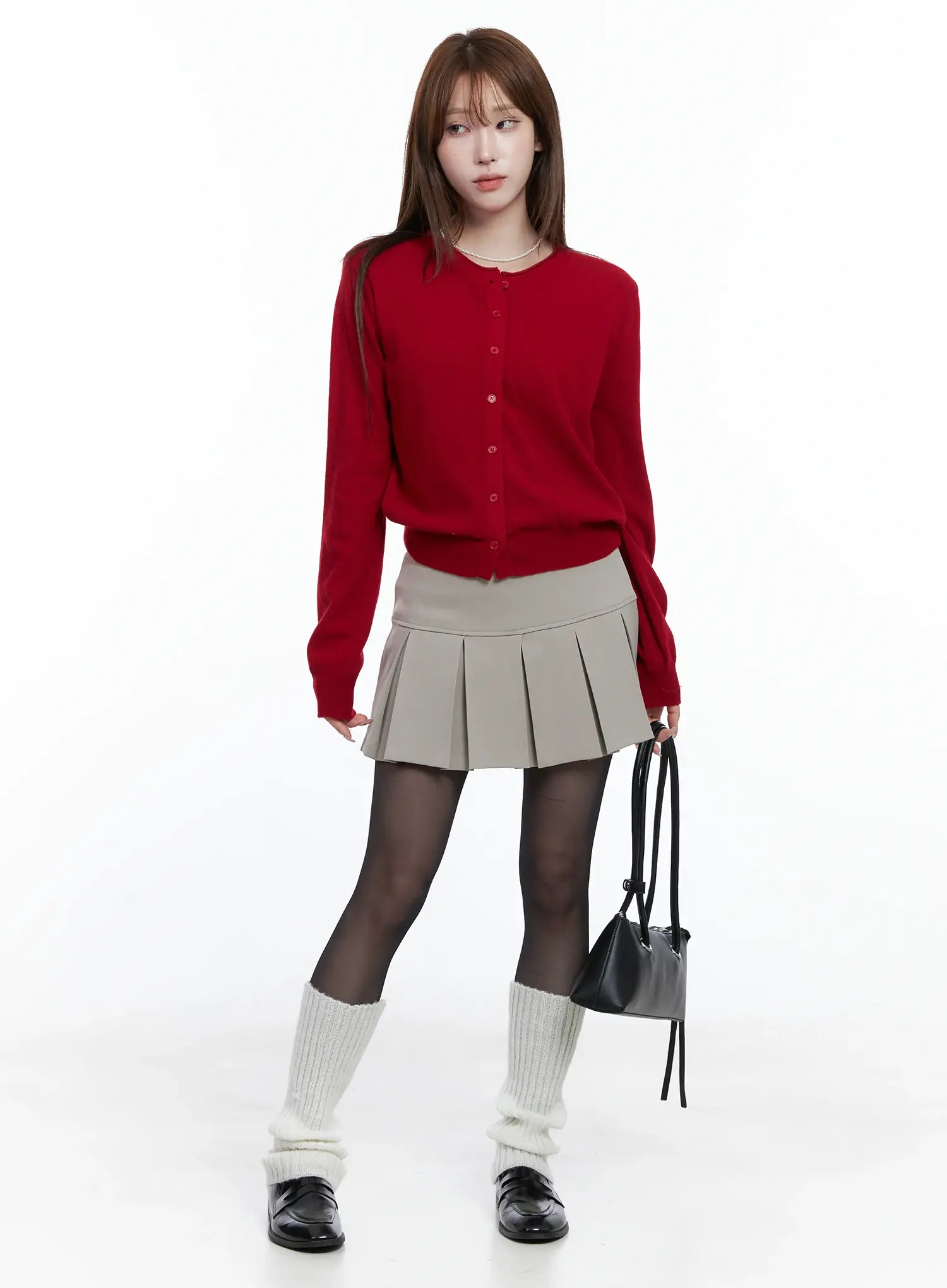 Classic A-Line Pleated Skirt CS501