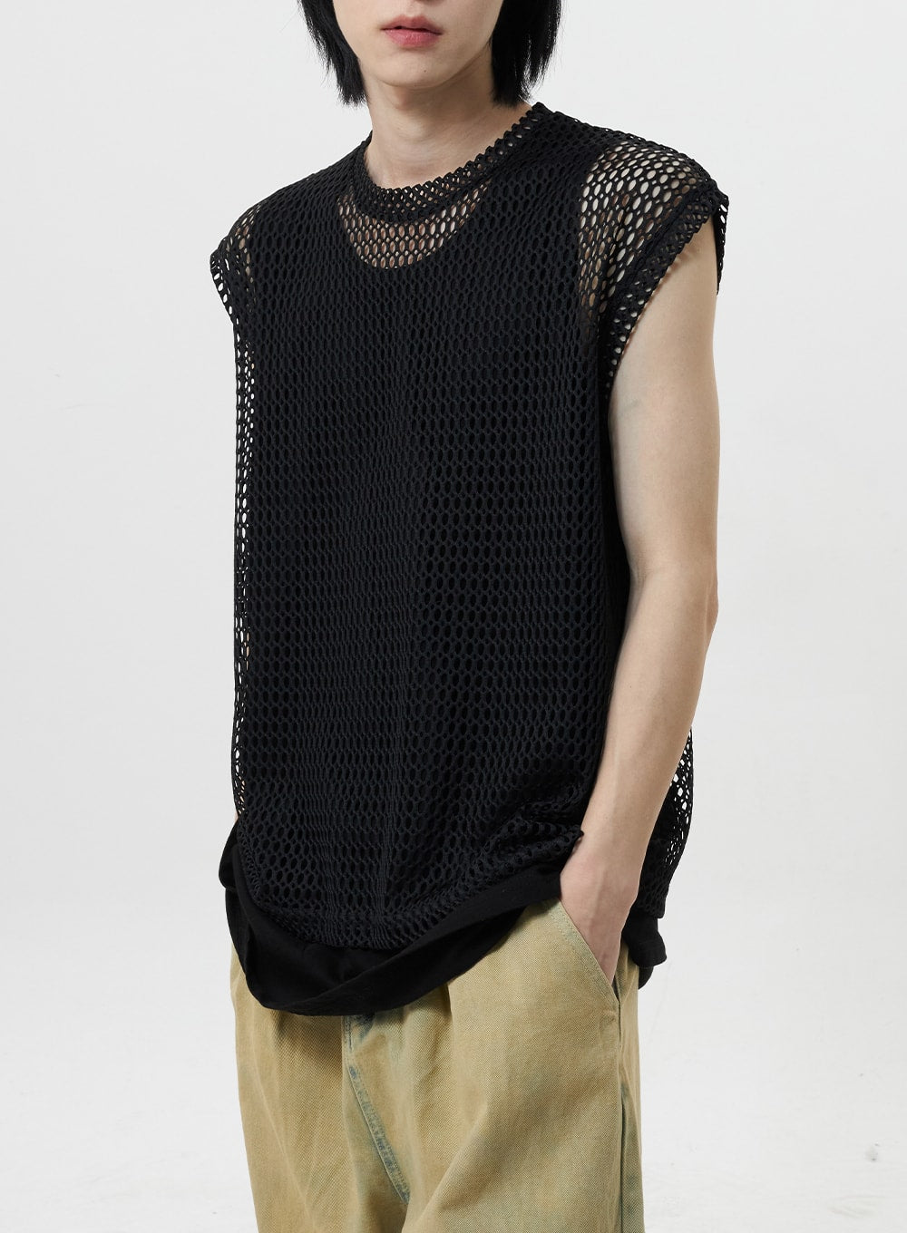 Open Stitch Vest Unisex CY322