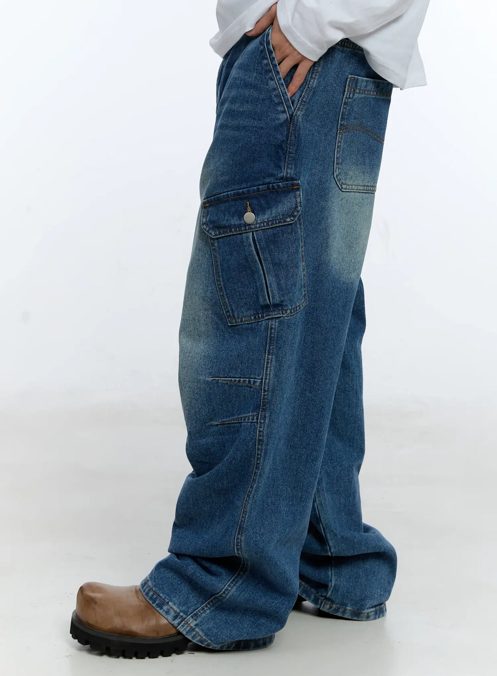 Men's Baggy Cargo Jeans IG515