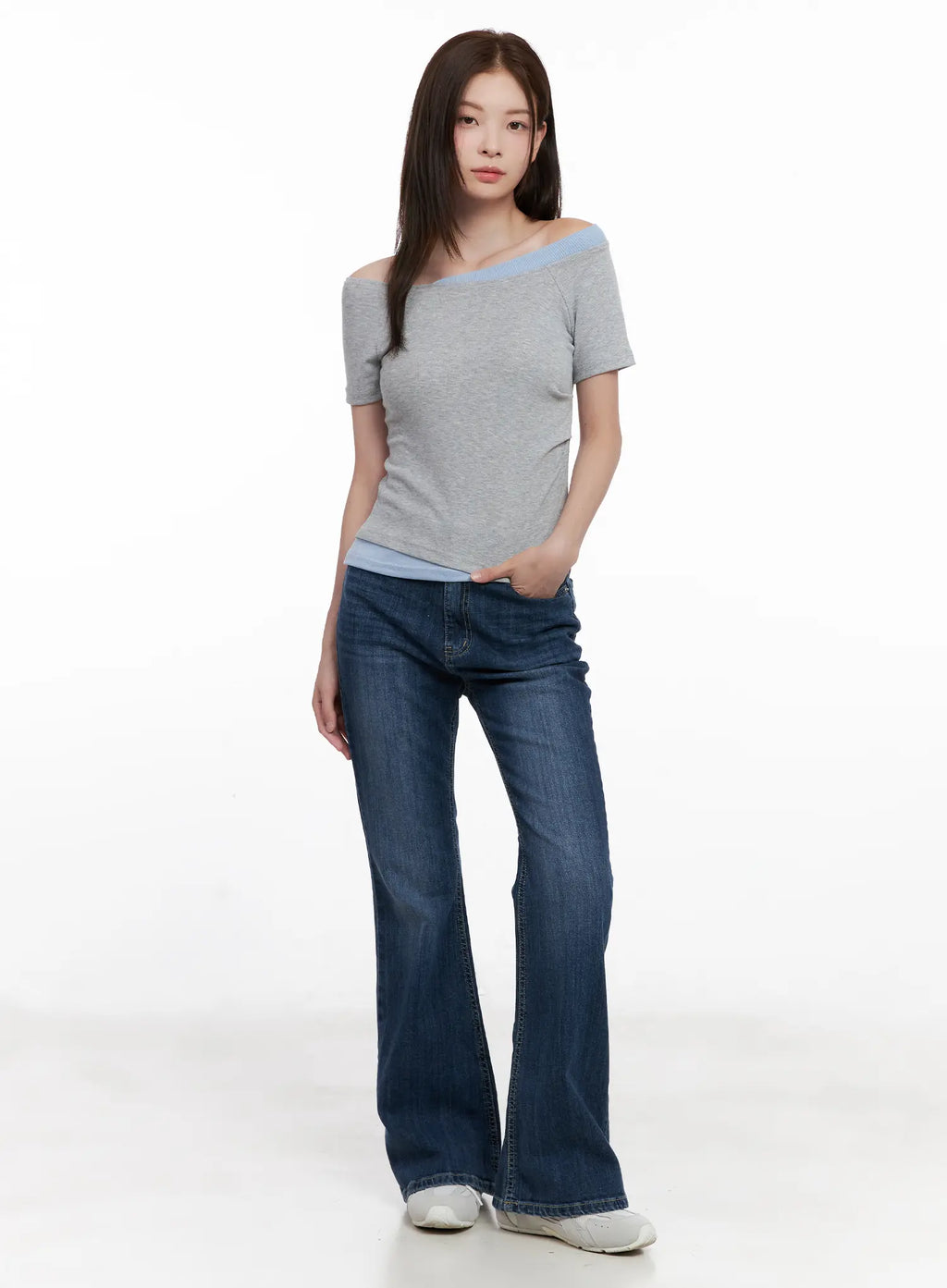 Solhee Classic Flare Denim Jeans CL524