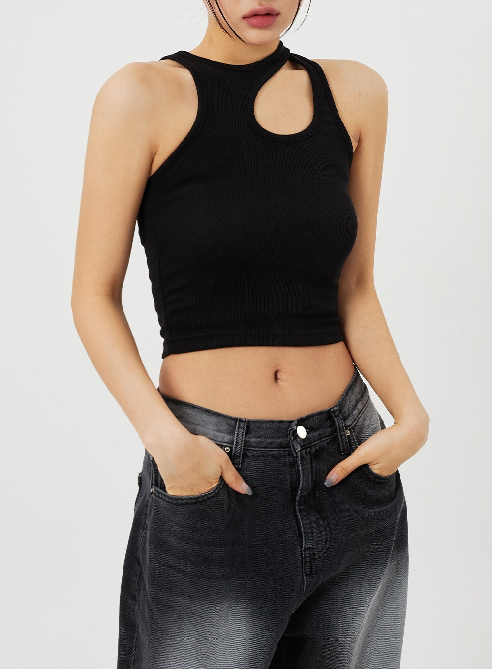 Cut Out Tank Top CF328