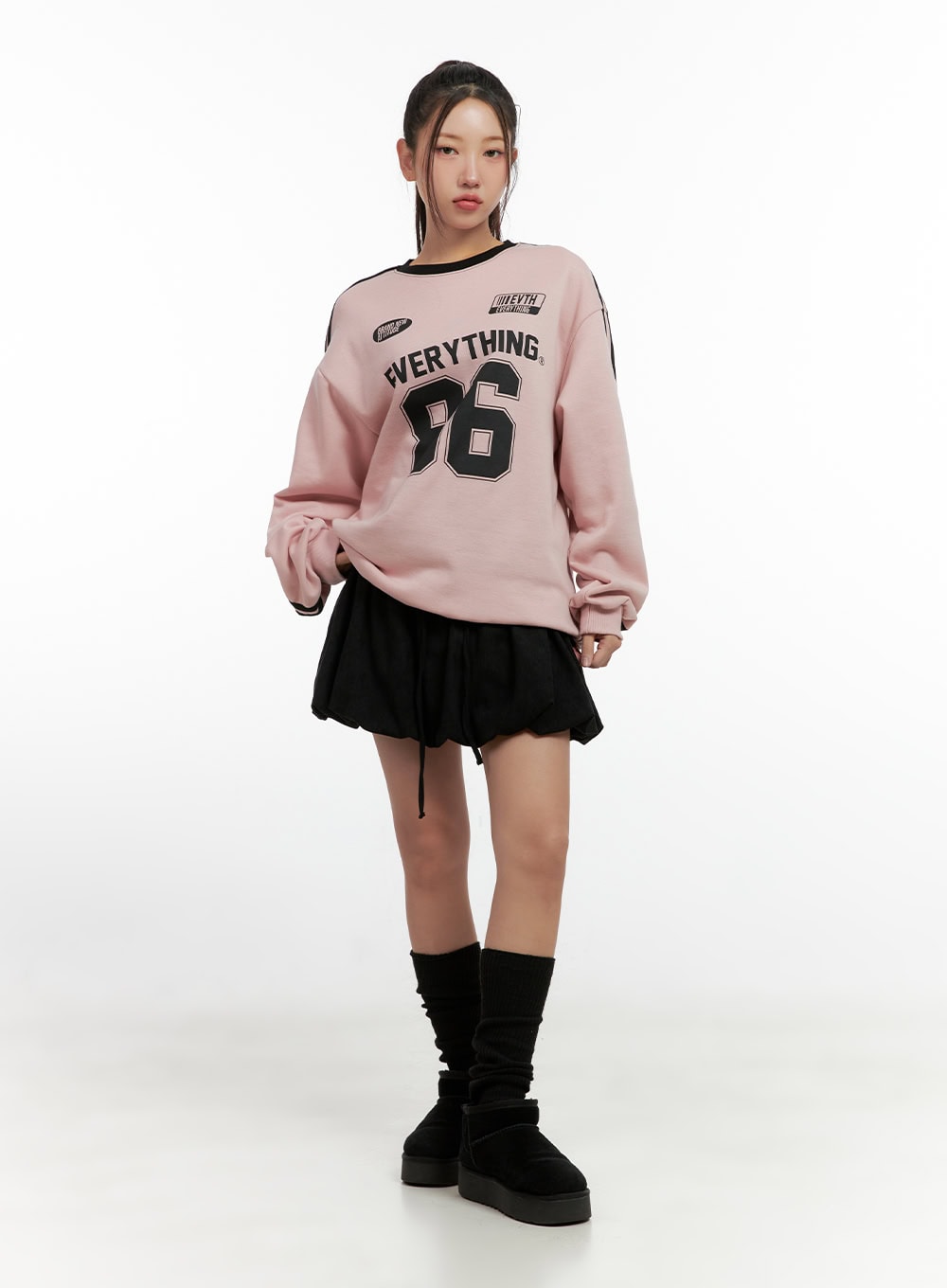 Corduroy Solid Mini Skirt CN412