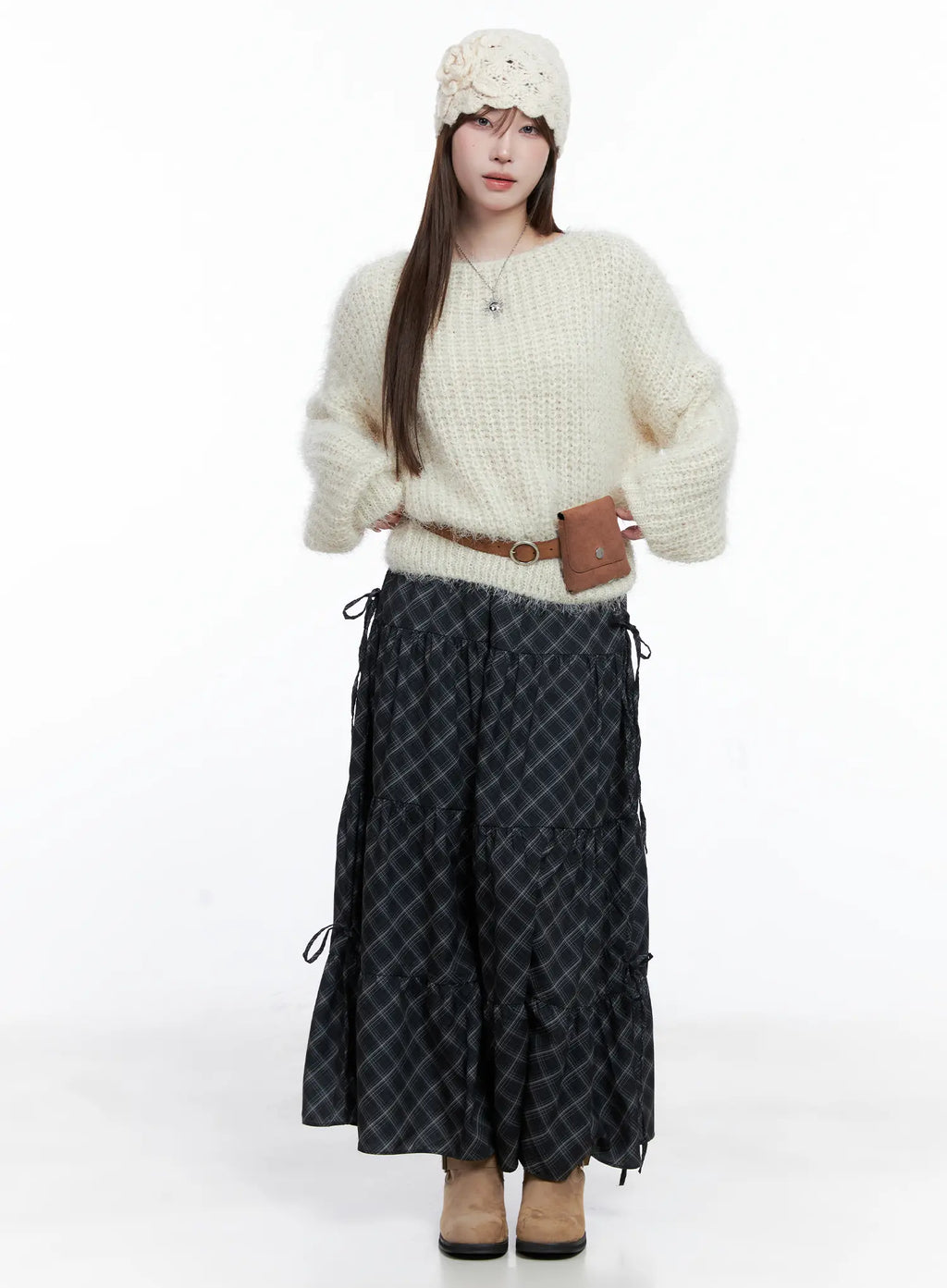 Fluffy Boatneck Sweater CG529