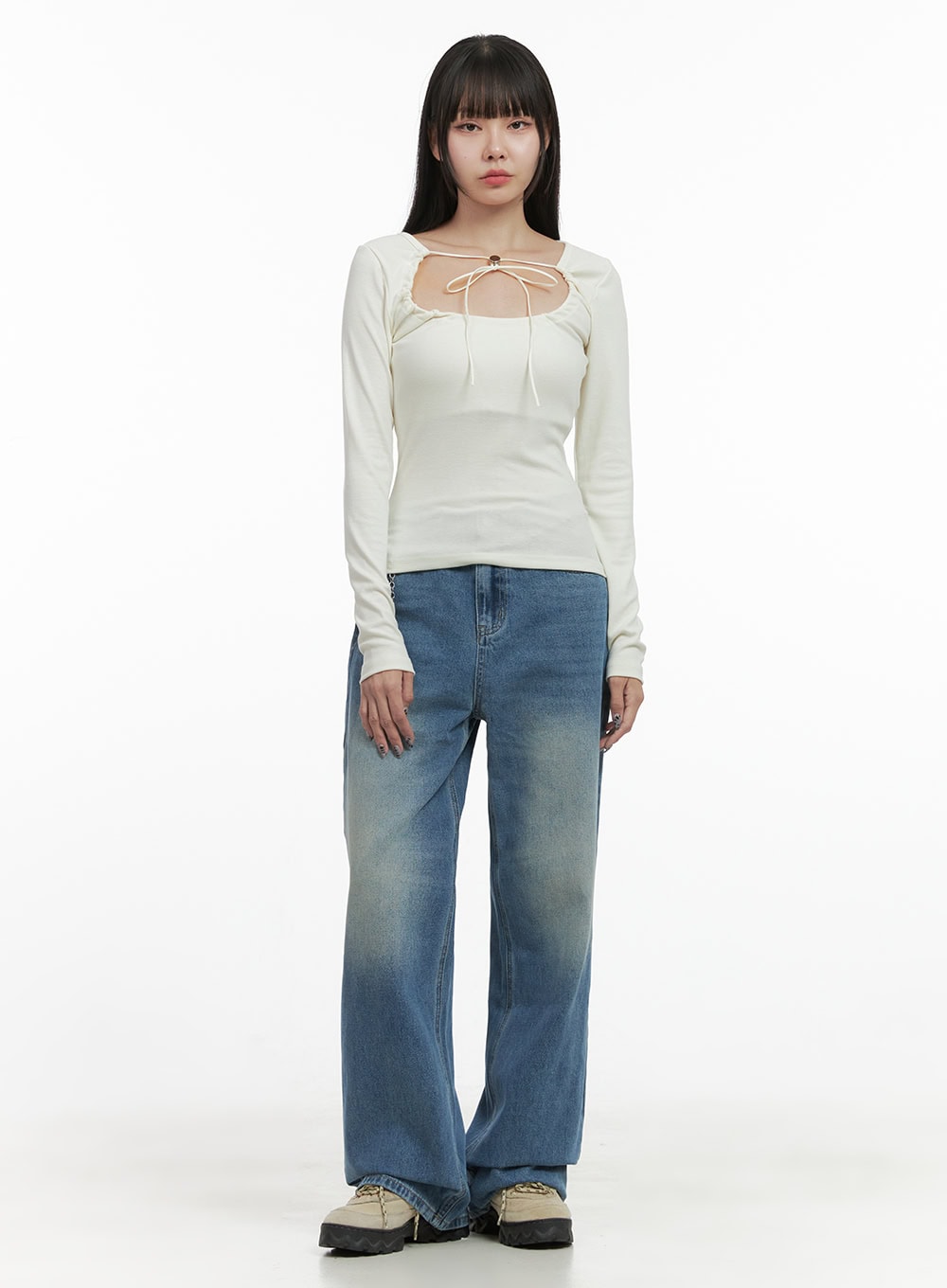 Paige Wide Fit Denim Jeans OO401