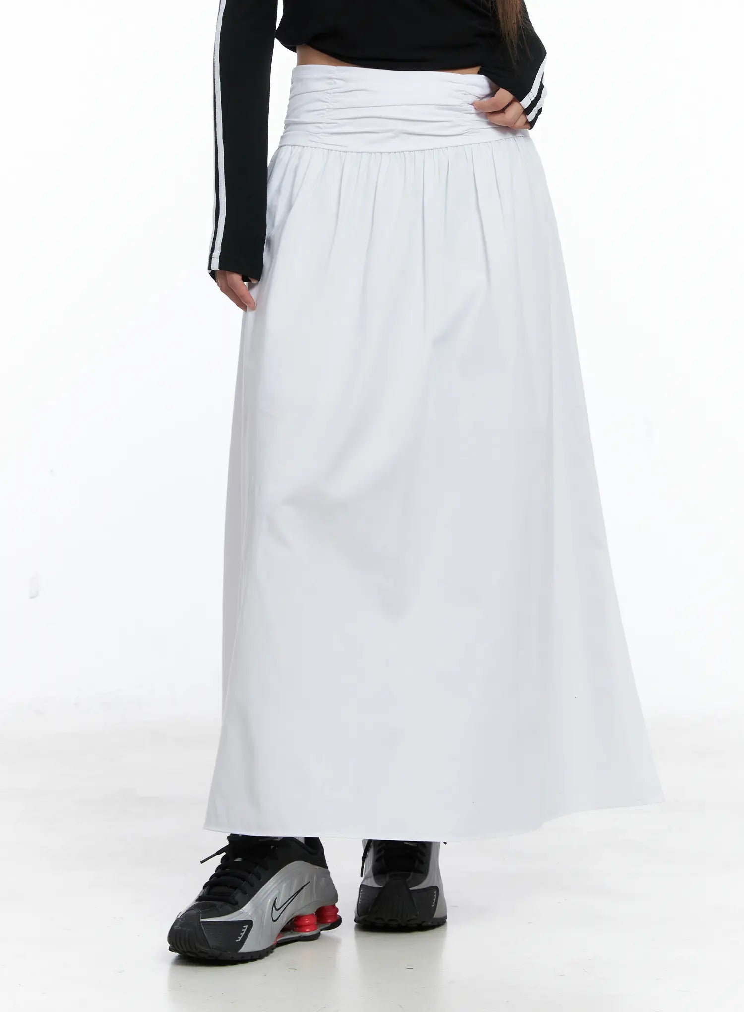 Elegant Flare Long Skirt CS504