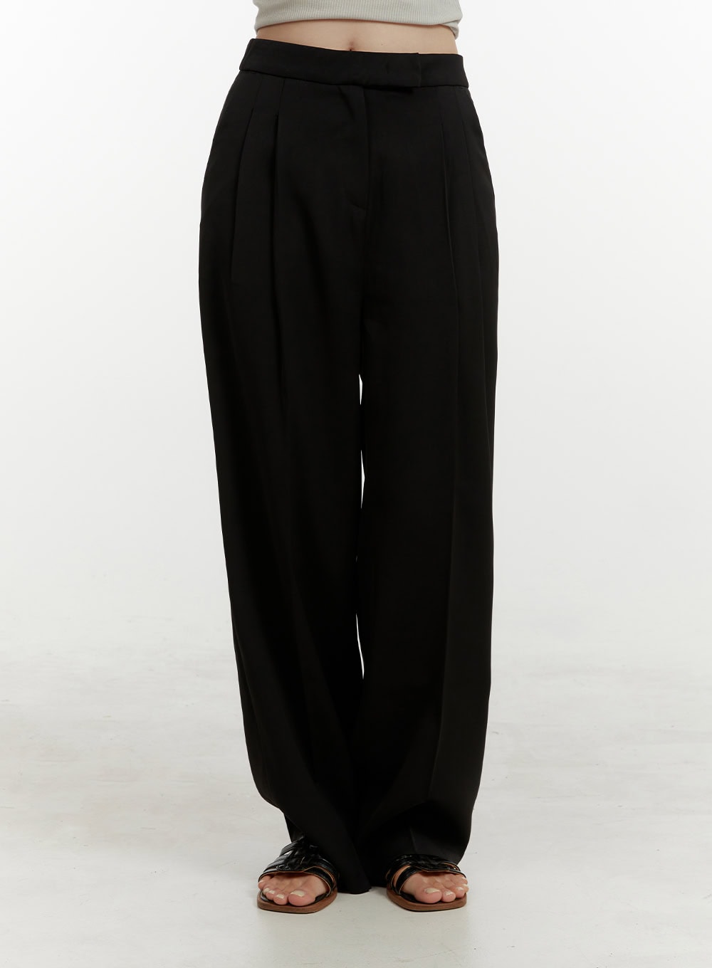 Pintuck Loose-Fit Trousers OY409