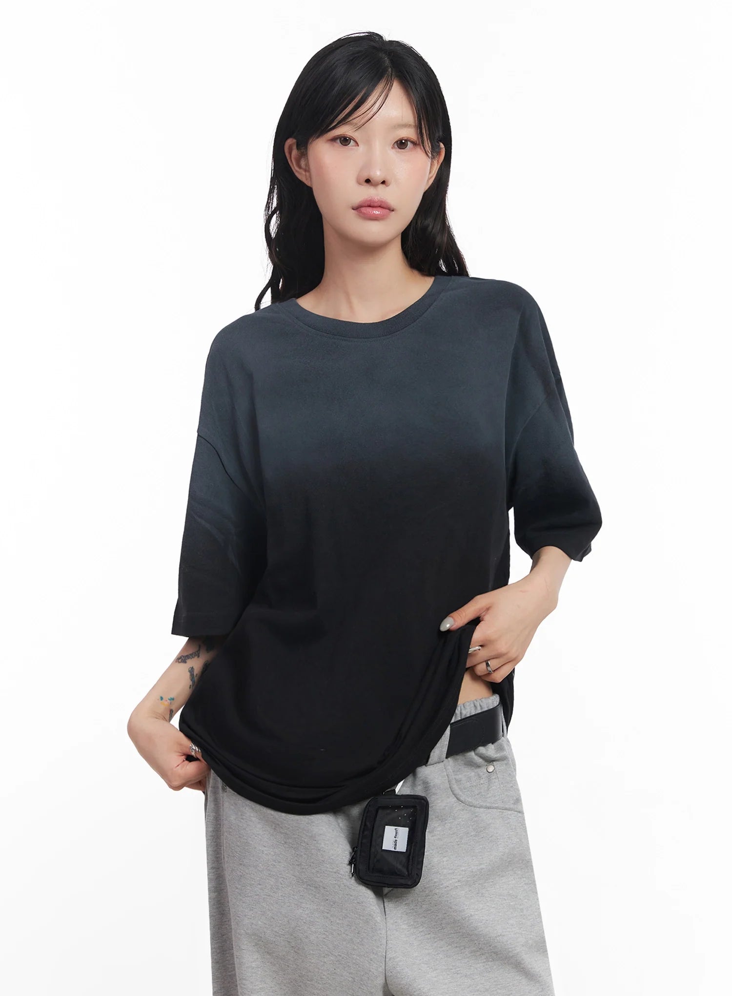 Oversized Gradient Fade T-Shirt IC503