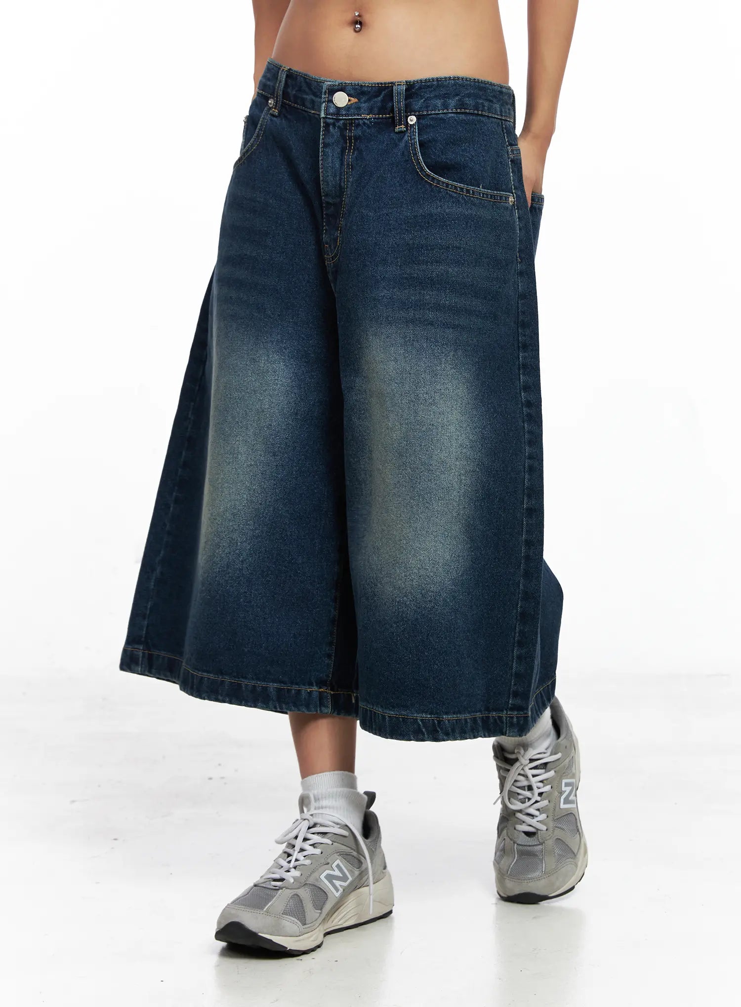 Noah Wide-Leg Washed Jorts CO510