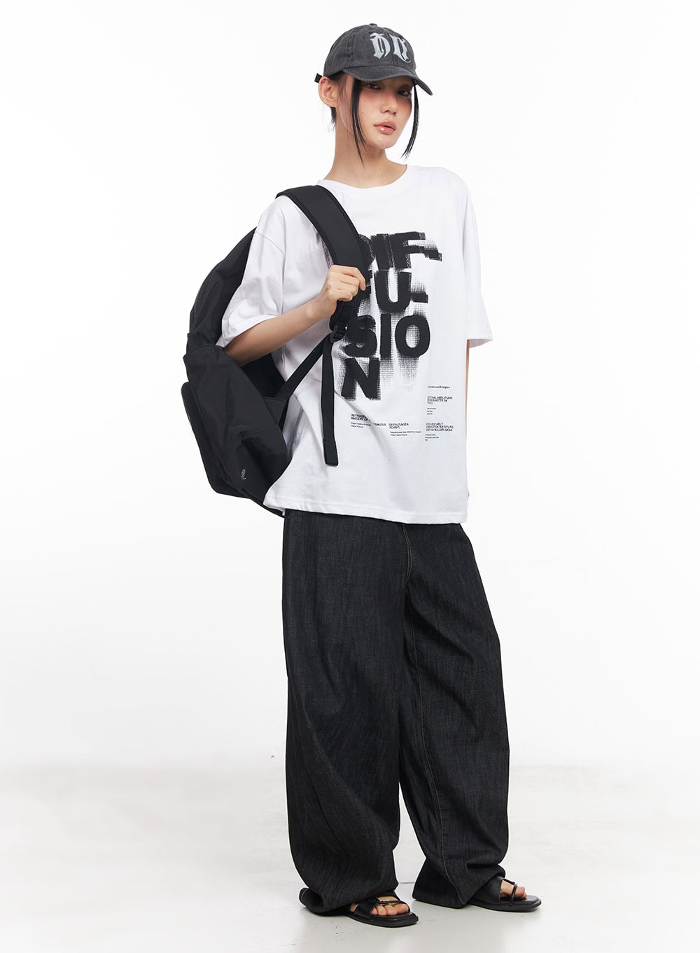 Spray Graphic Oversize T-Shirt  CY528