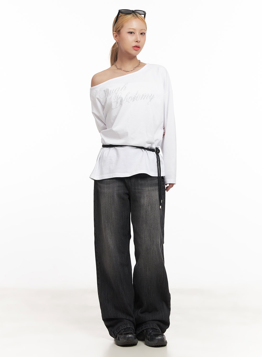 Debby Washed Wide-Leg Jeans CM505