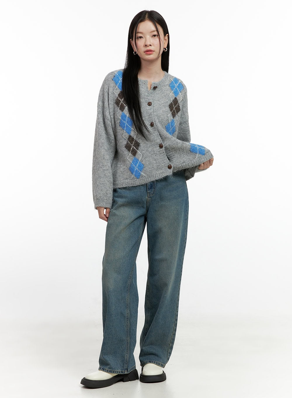 Jovie Washed Wide-Leg Jeans ON408