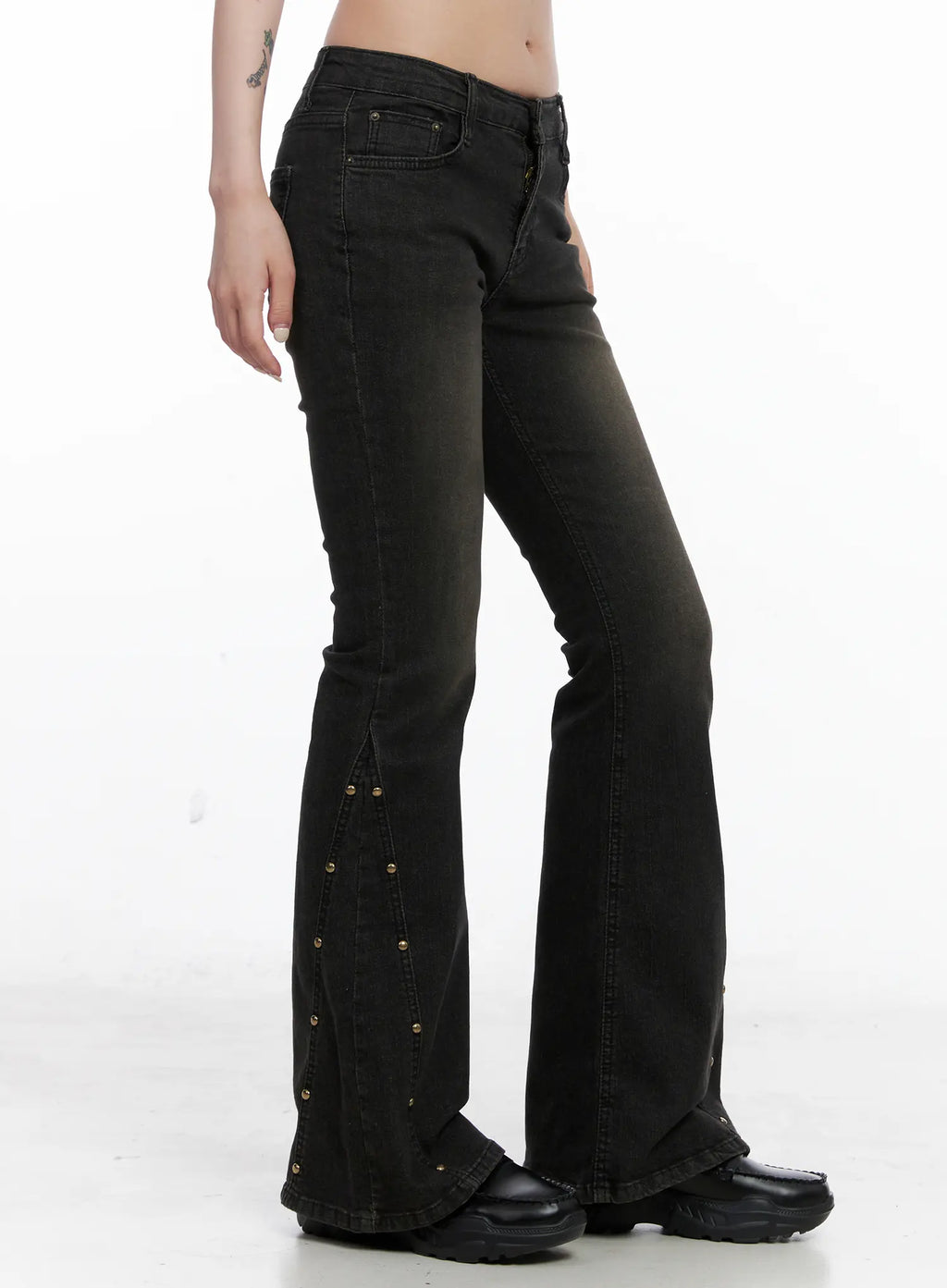 Milan Studded Flare Jeans CS512