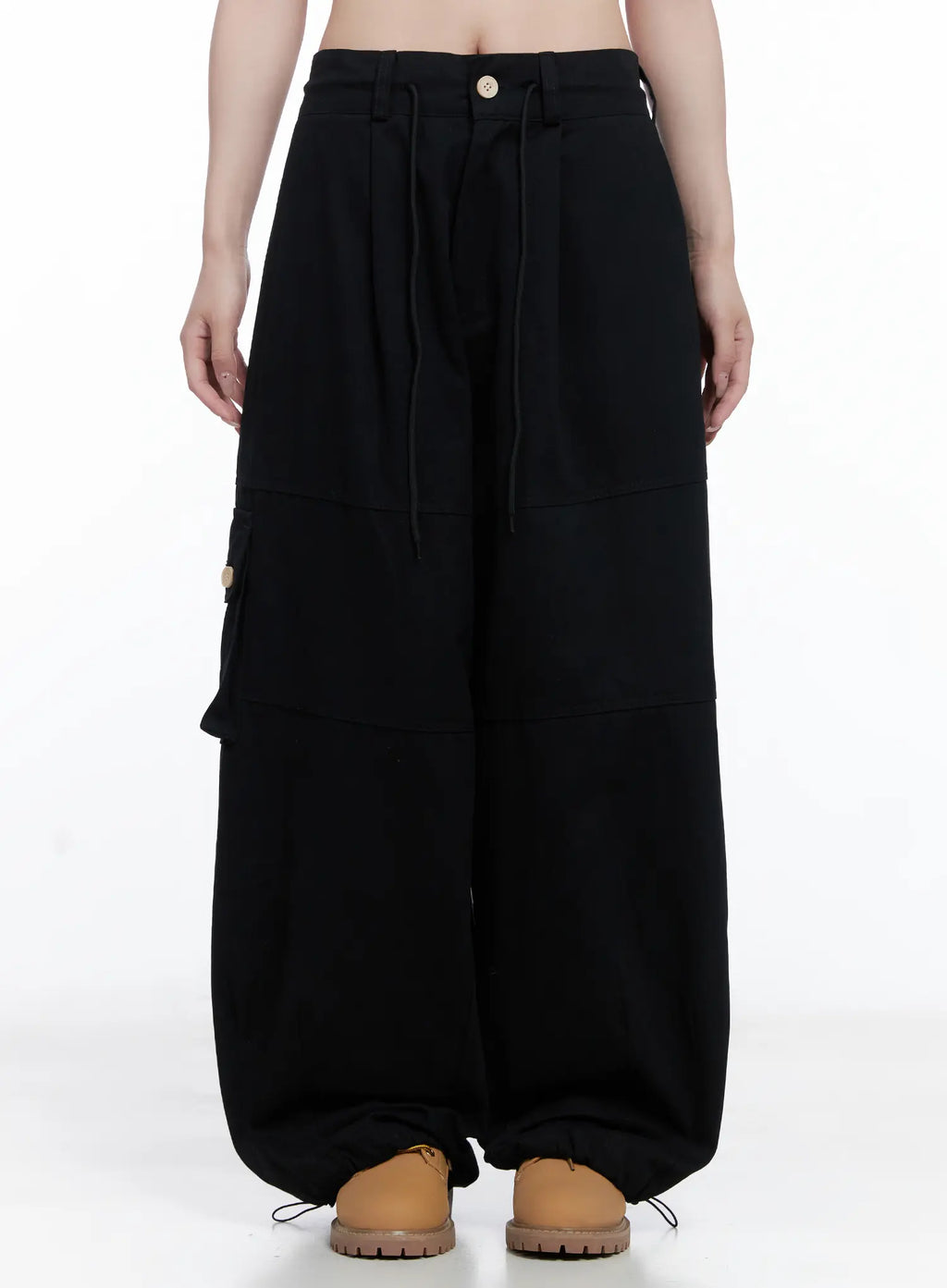 Baggy Cotton Pants with Back Pocket CG529