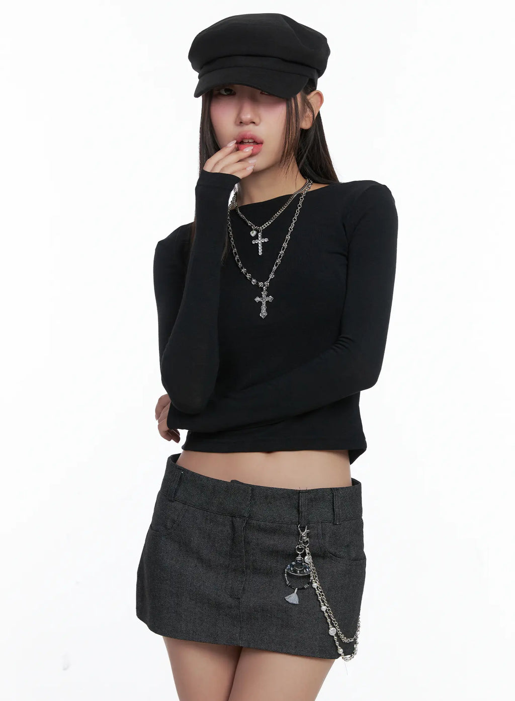 Chic Strappy Open Back Tee CS503