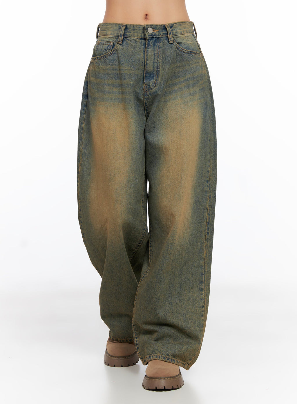 Miley Washed Balloon Baggy Jeans CO515