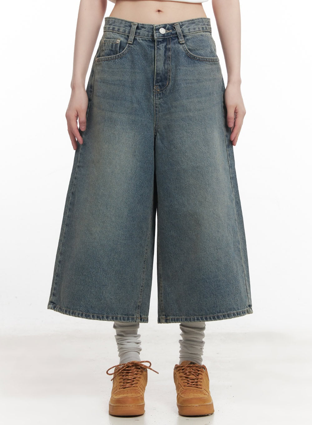 Washed Oversized Baggy Jorts CM520