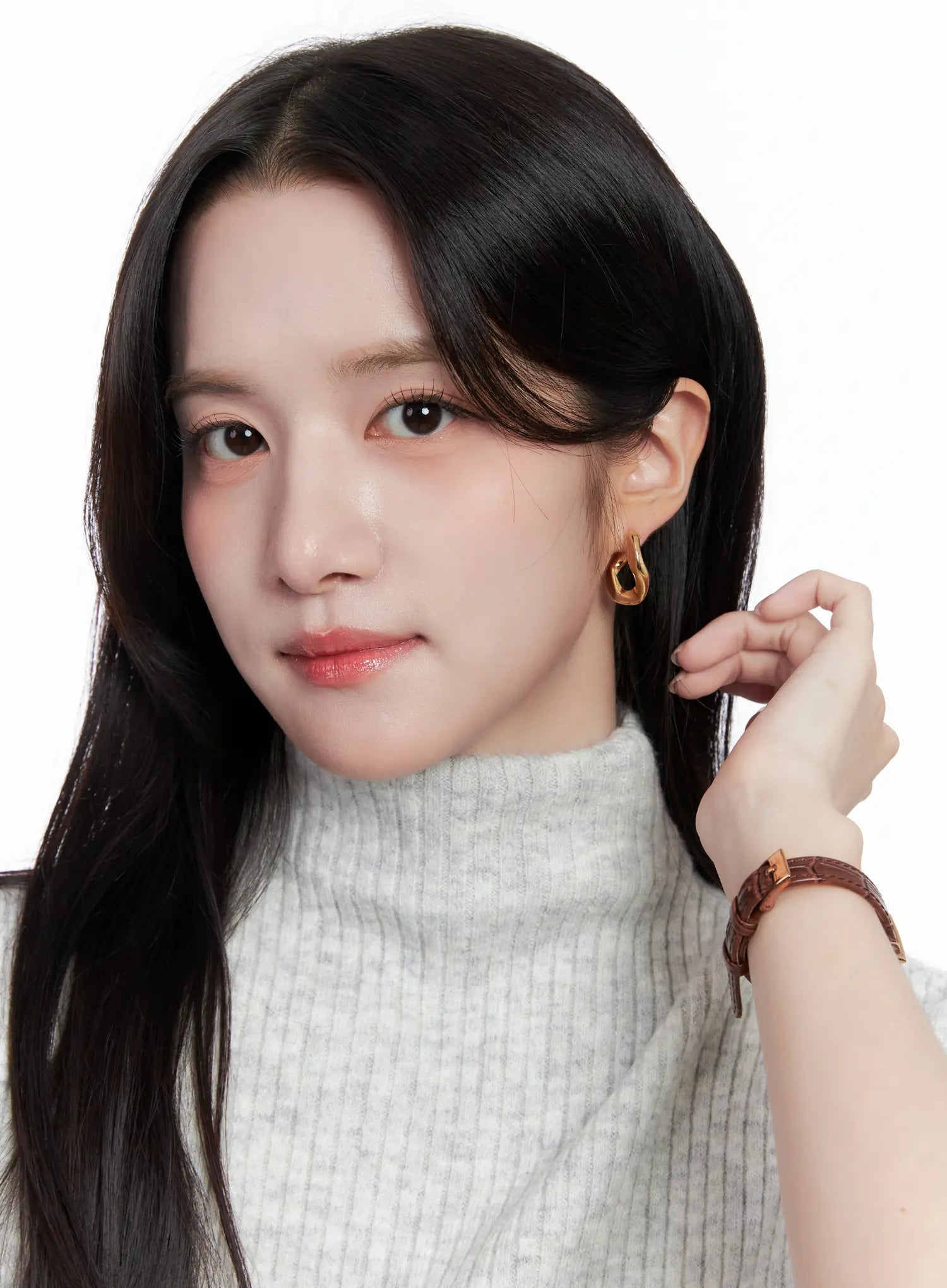 Curved Hoop Earrings CS523