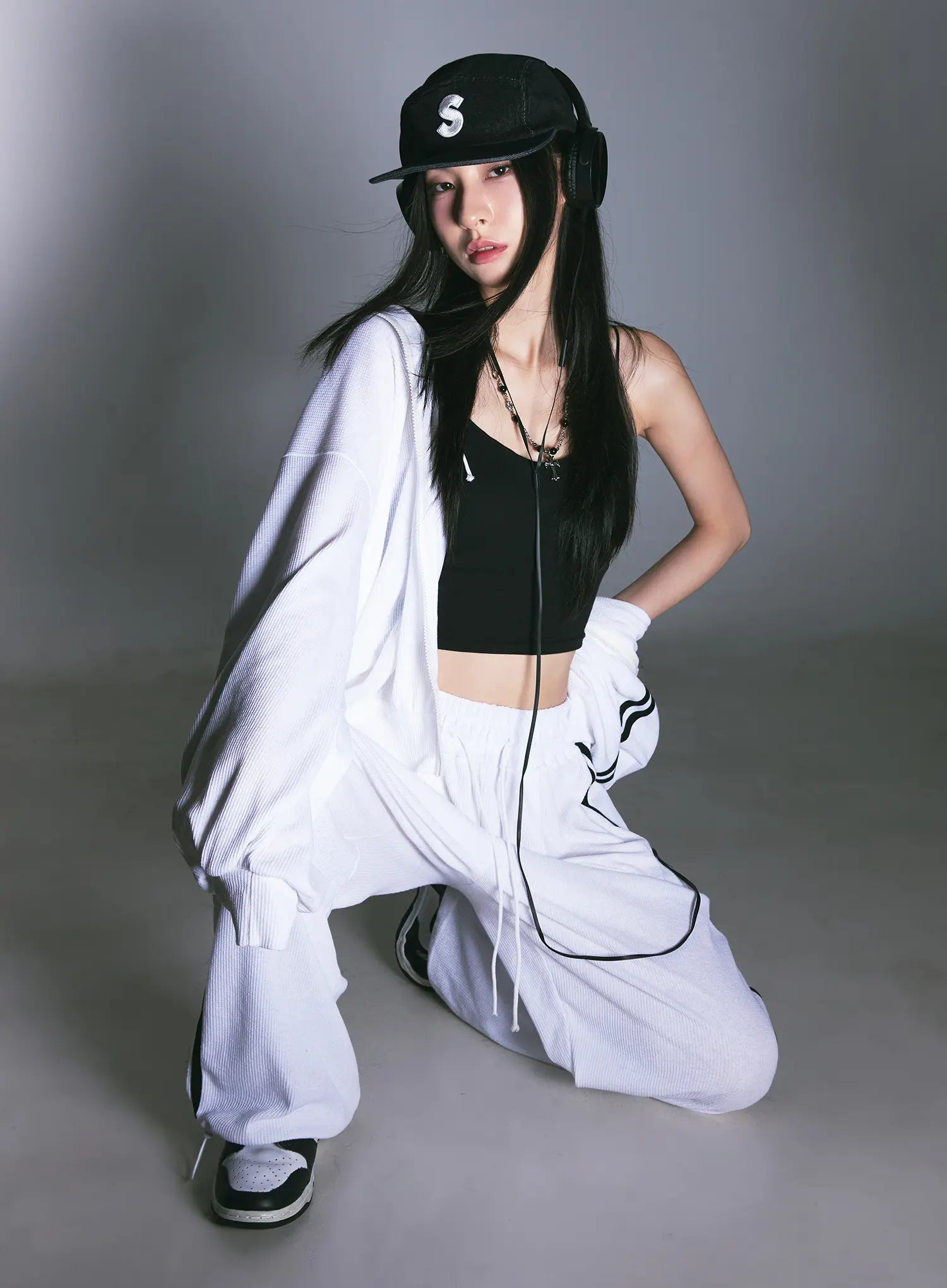 Waffle Knit Track Sweatpants CG525