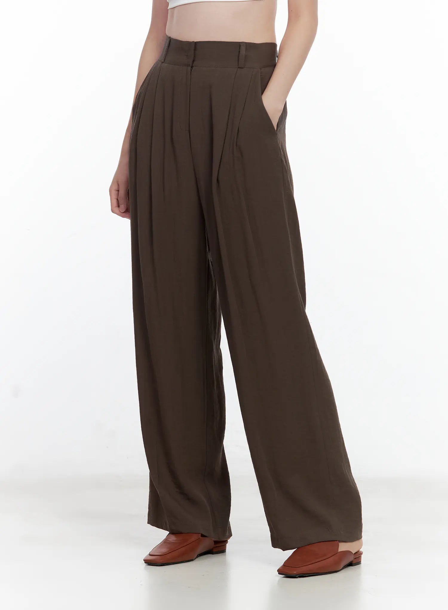 Linen Wide-Leg Trousers CL502
