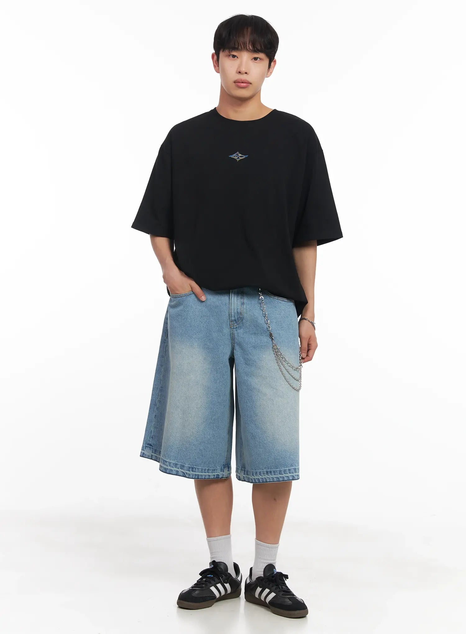 Men's Small Graphic Oversize Tee IU518