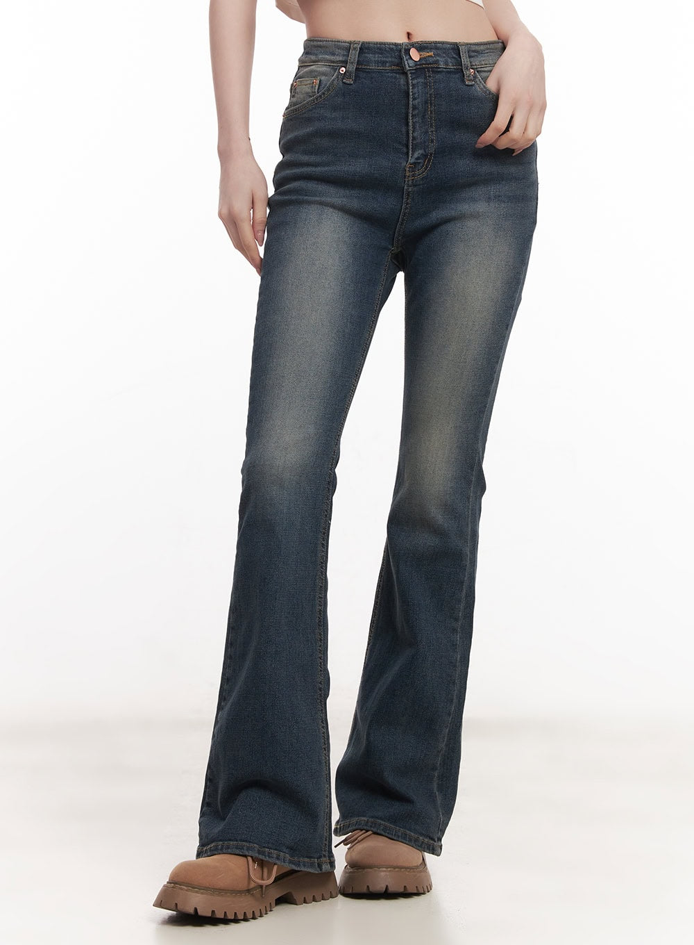 Camilla Washed Bootcut Jeans CM517