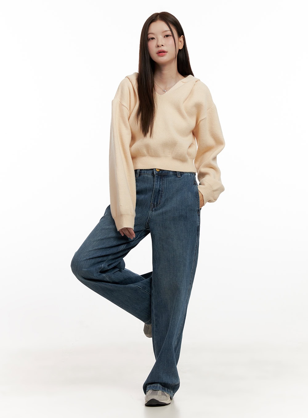 Cozy Hooded Knit Sweater ON422