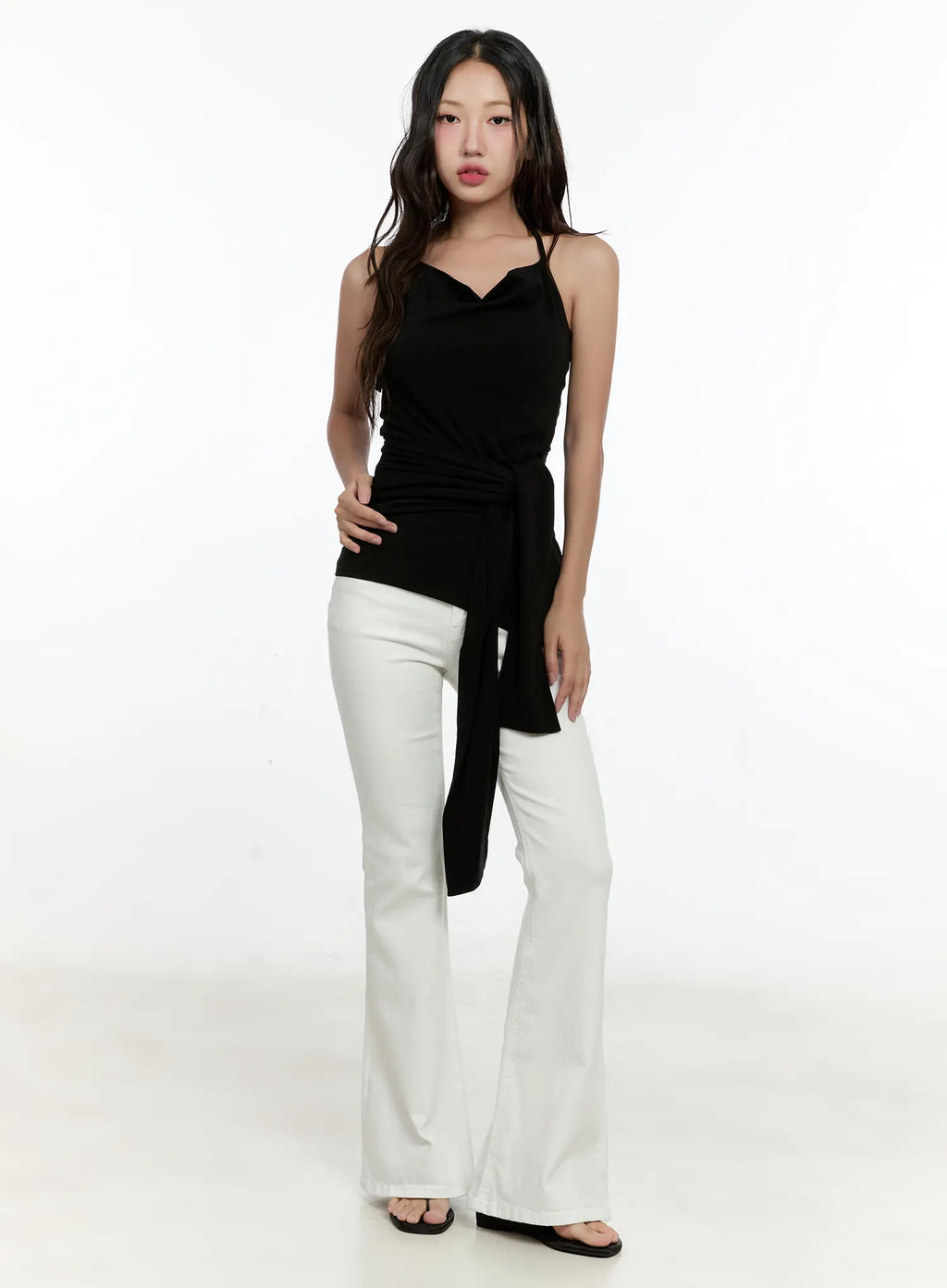 Elegant Halter Drape Top CG501
