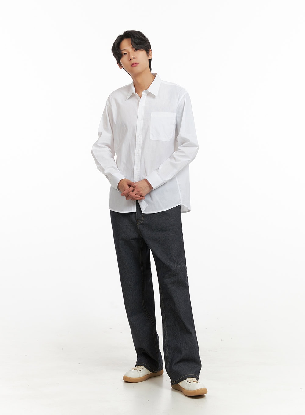 Men's Classic Cotton Buttoned Shirt IY424