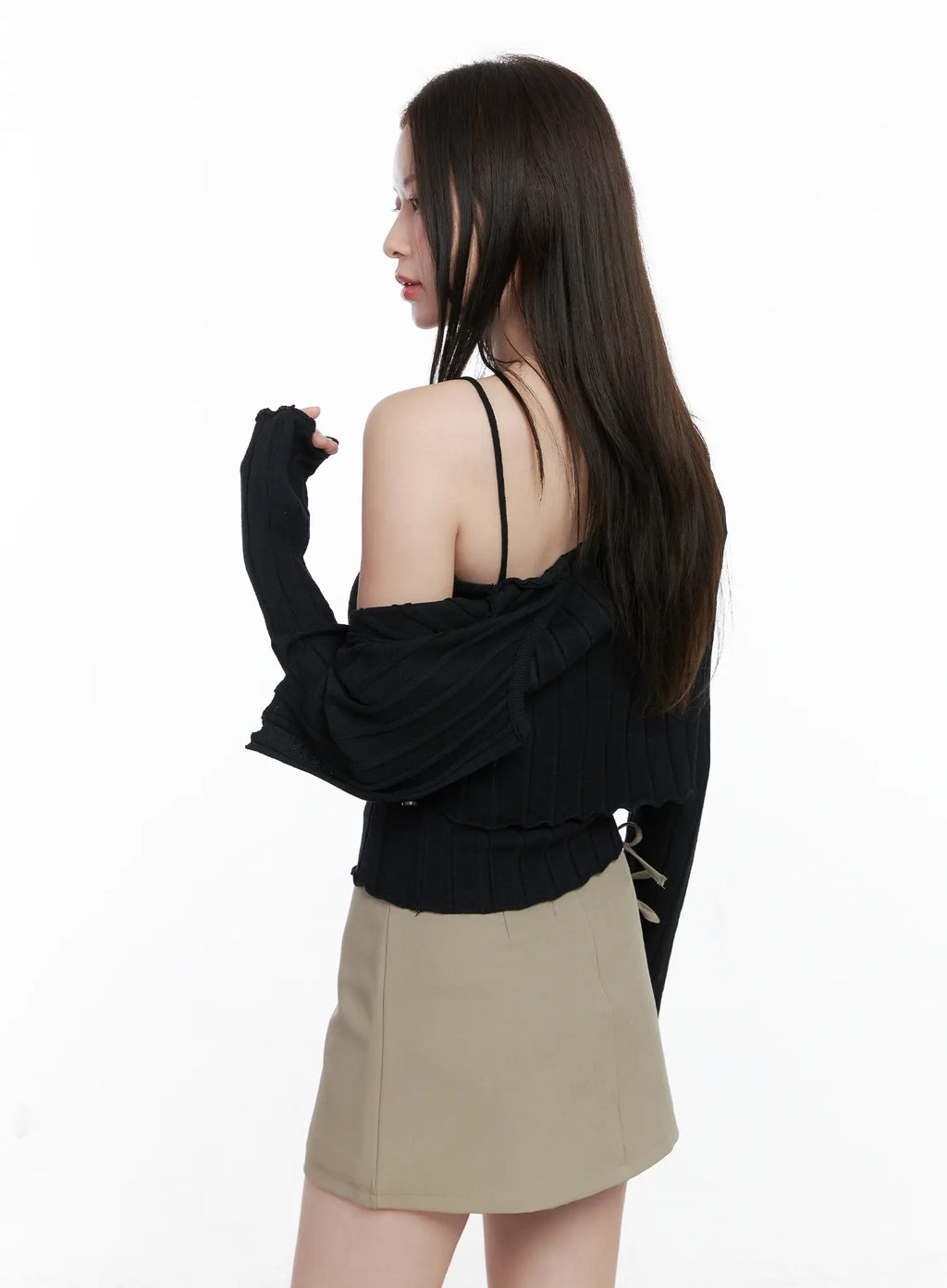 Knit Cardigan Cami Set CO503