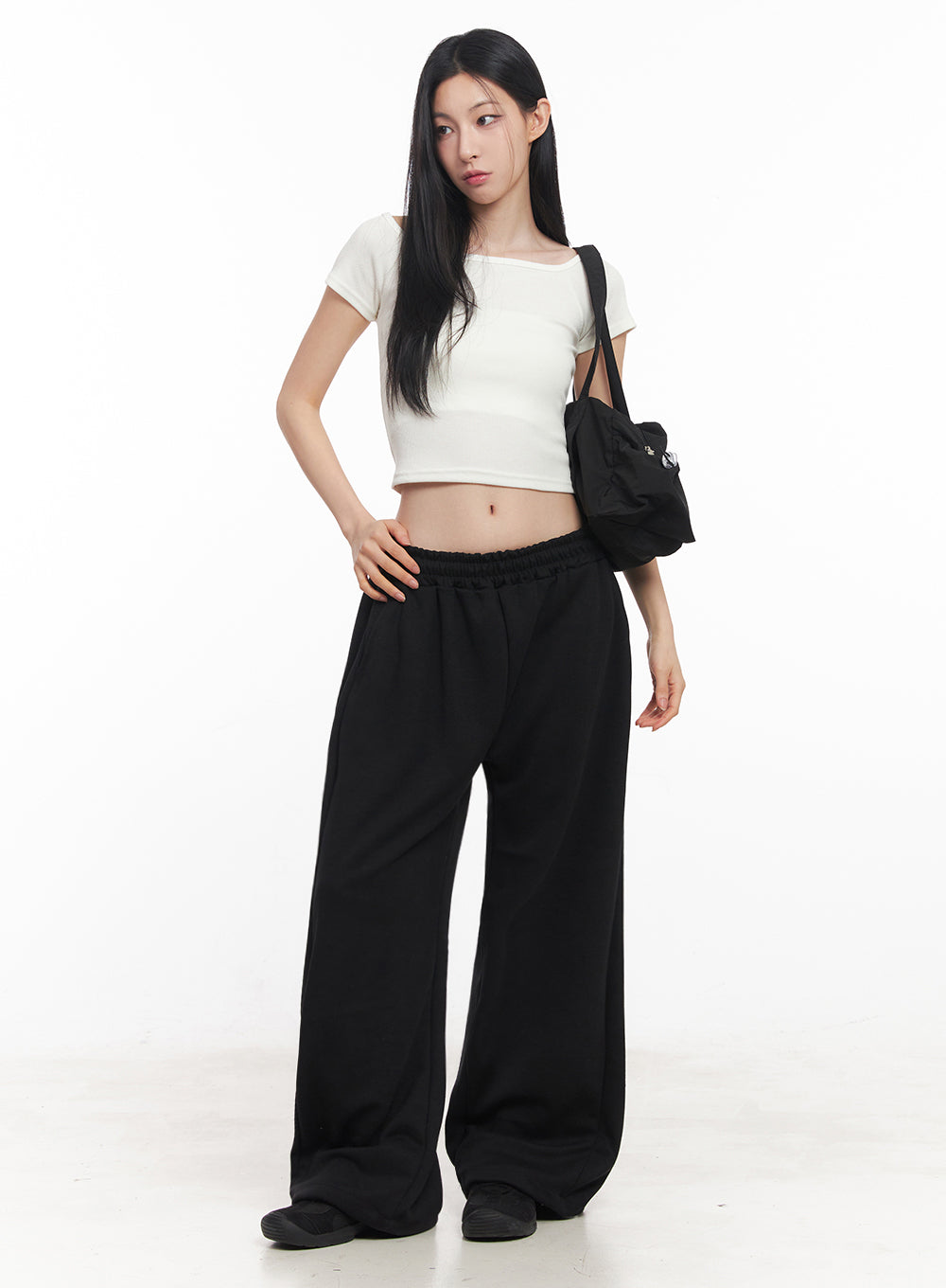 Comfy Wide-Leg Lounge Sweatpants IY516