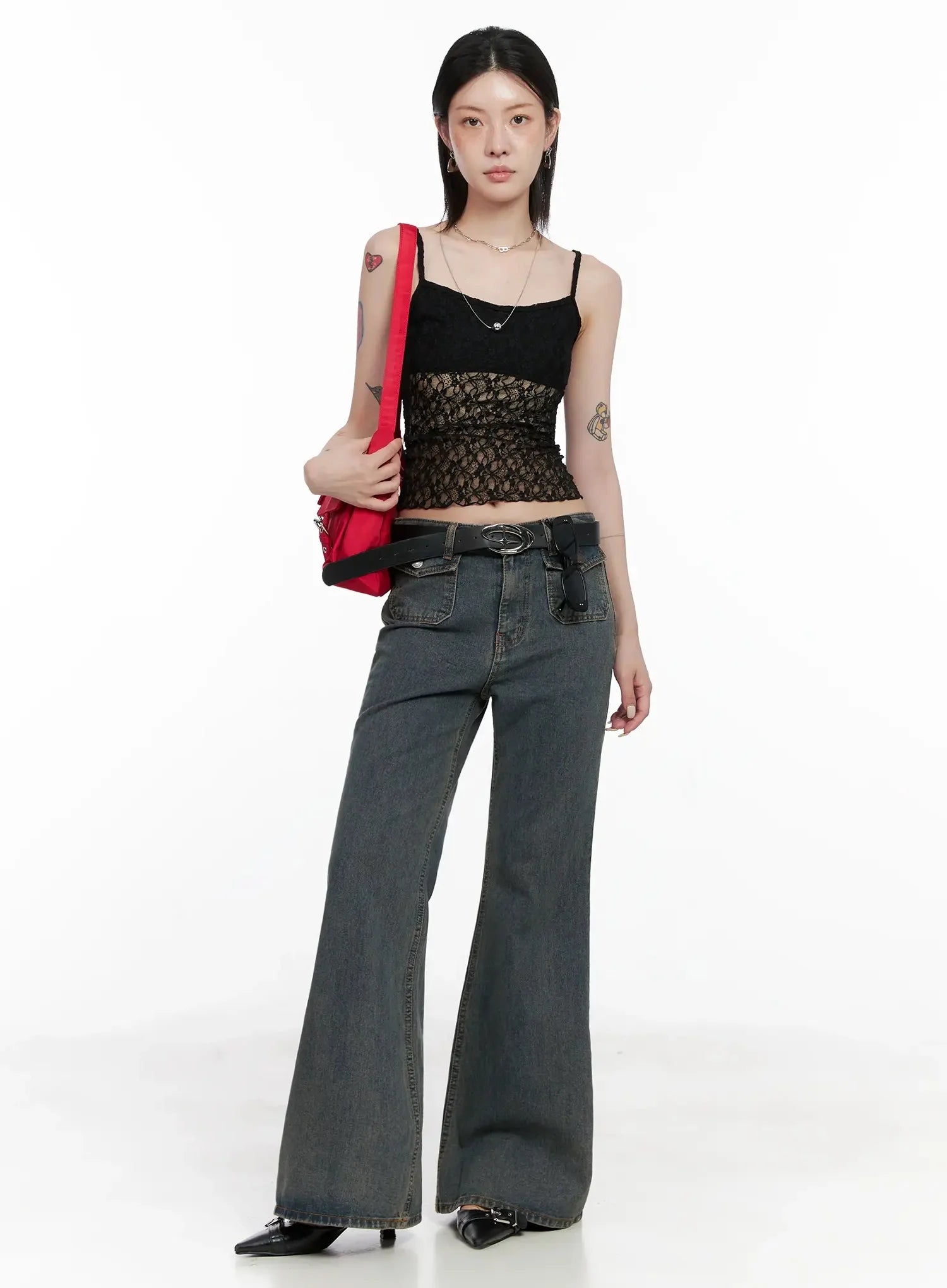 Lace Detail Cami Top IS508