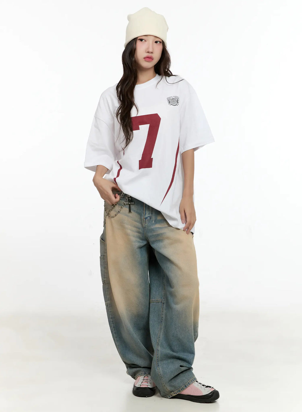 Danbi Washed Wide-Leg Denim Jeans CG501