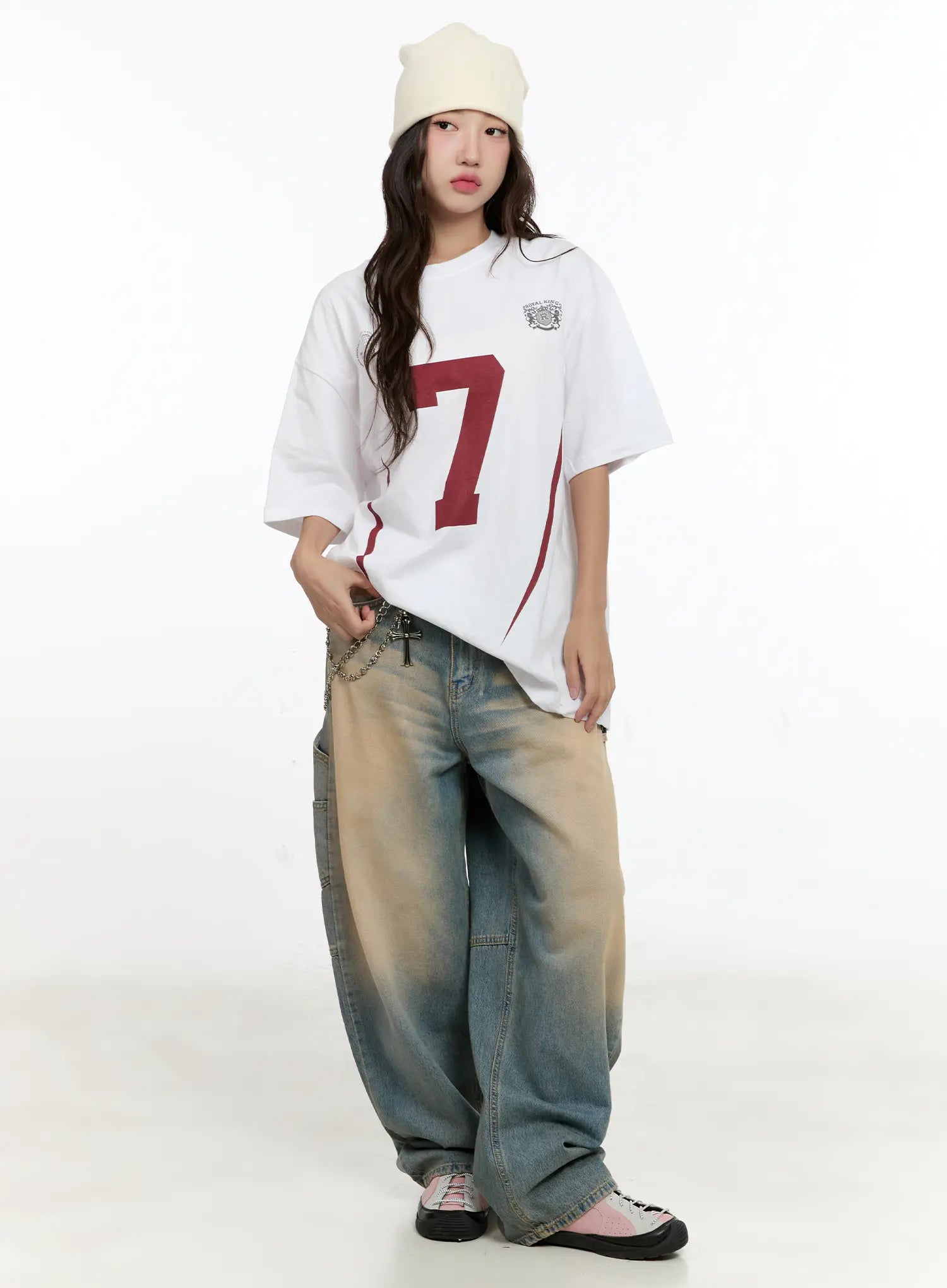 Danbi Washed Wide-Leg Denim Jeans CG501