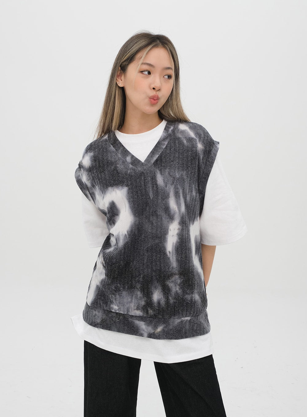 Tie Dye Relaxed Fit Vest C2001