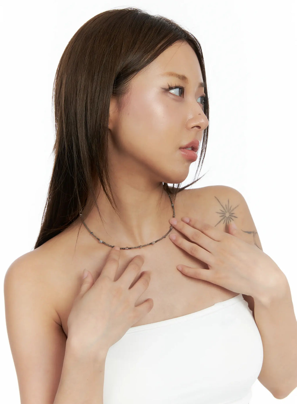 Delicate Beaded Choker Necklace CS505