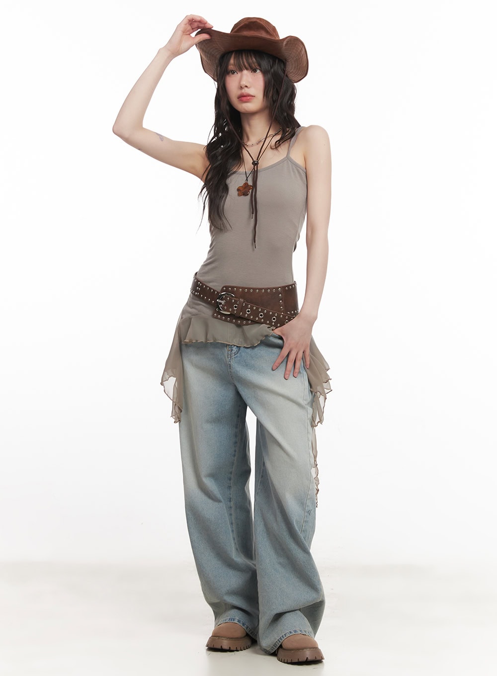 Frilly Flared Cami Top CM520