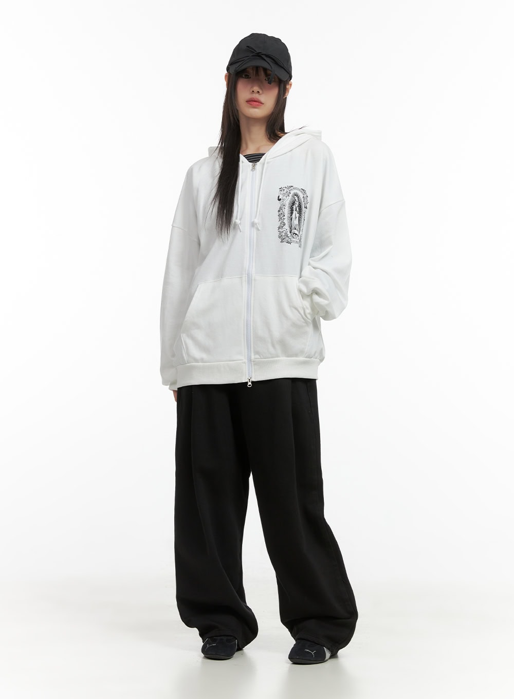 Graphic Loose Fit Hoodie CO410