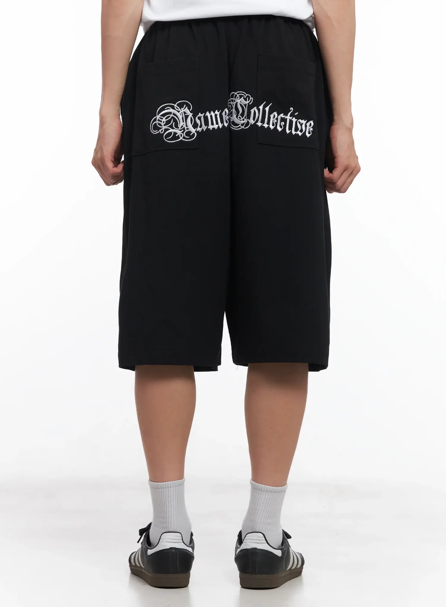 Men's Embroidered Graphic Sweat Shorts IU518