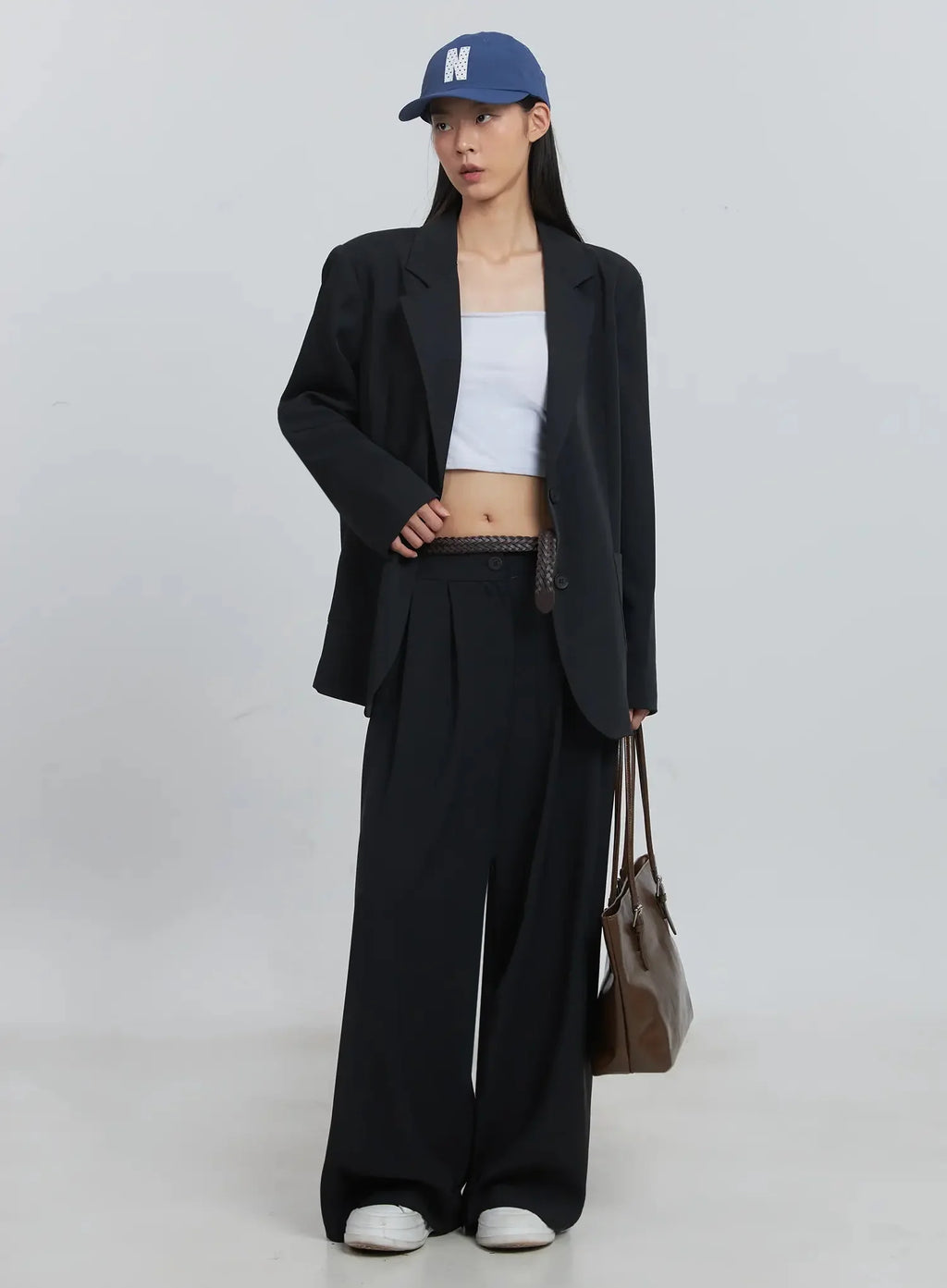 Classic Oversized Blazer (Black) IU512