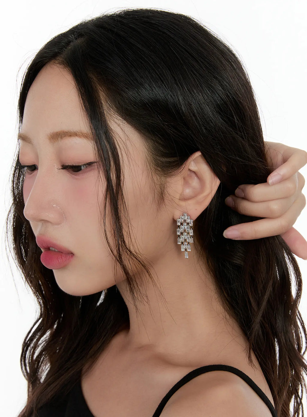 Flowing Cubic Earrings CG501