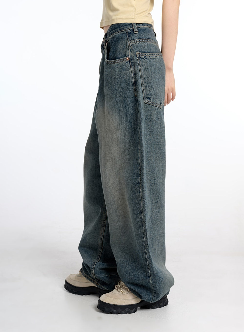 Vintage Low Rise Baggy Jeans CM415