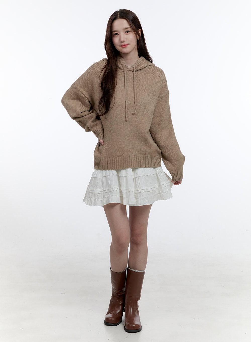 CozyChic Oversize Hooded Knit Sweater OO407