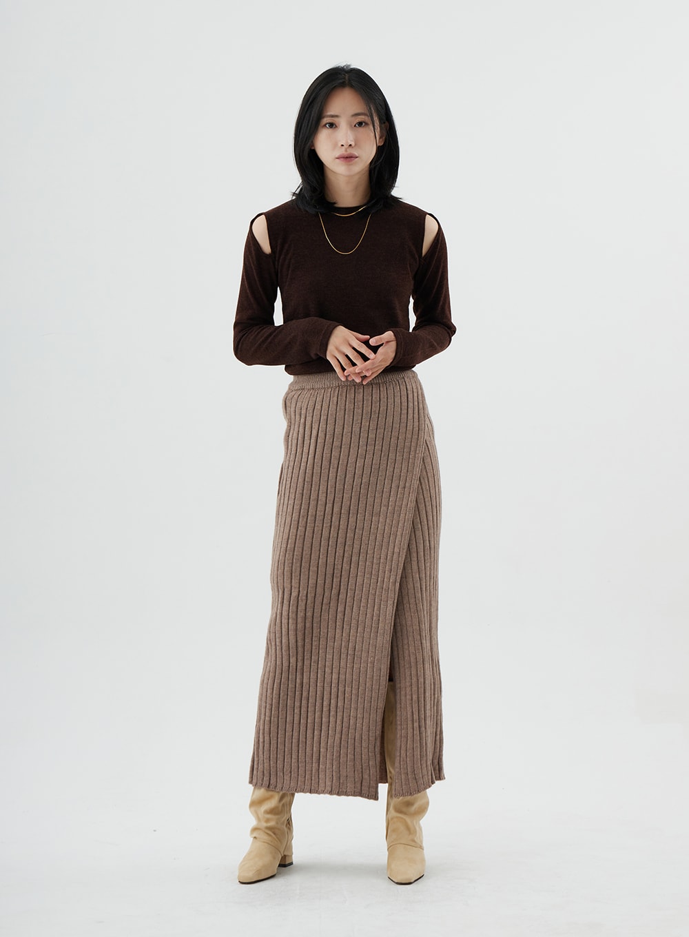 Off-Shoulder Long Sleeve T-Shirt ON02