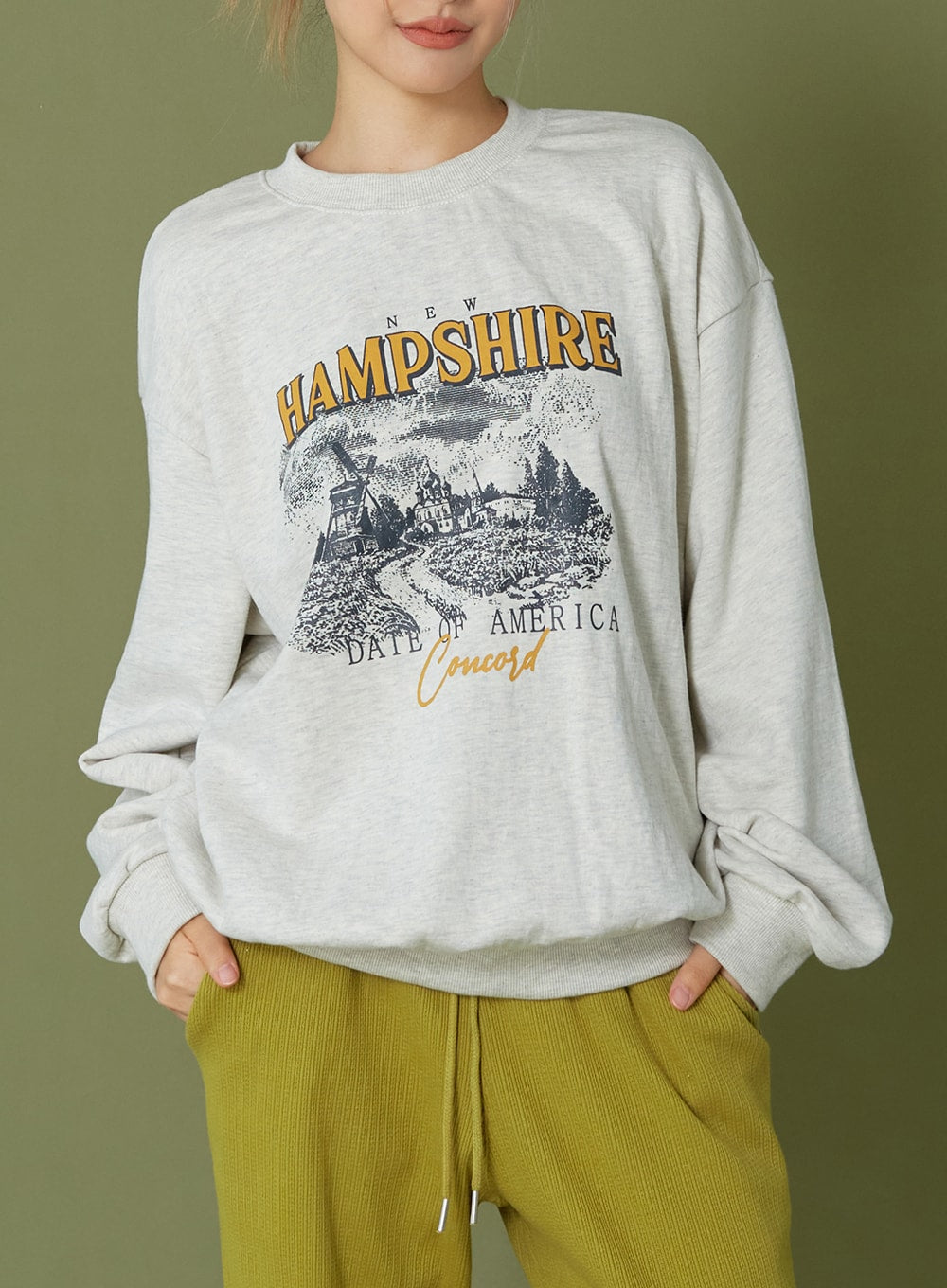 Printing Loose Fit Sweatshirt CG12