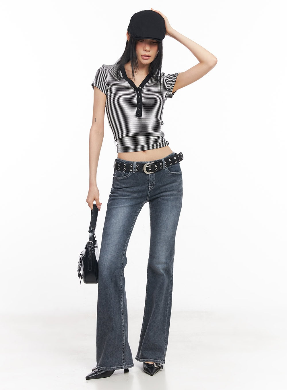 Nadeline Slim Bootcut Jeans CY528